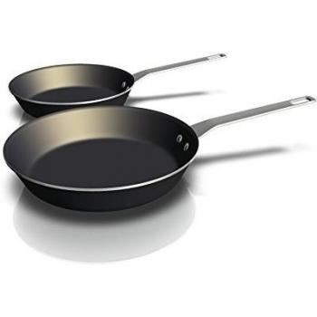 AEG 9029794915 Gourmet Collection - Antiadherente Bratpfannen-Set, diámetro 26 cm y 30 cm sin Tapa