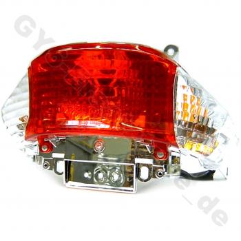 trasera Completo, incluye bombilla * transparente cristal * para modelos con tanque de plástico * por ejemplo para Jinan Qingqi qm50qt de 6 Rex RS 450 benzhou yiying Yy50Qt de 02 Baotian BT49QT de 9 Speedy MKS ecobike Jinlun jl50qt de 5 Rex rsxx Bos