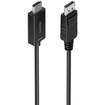 Cable Conversor DisplayPort a HDMI 4K@60Hz AISENS, DP/M-HDMI/M, Negro, 2.0m