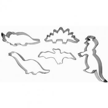 IBILI 723600 - Set 5 Cortapastas Dinosaurios Estañados
