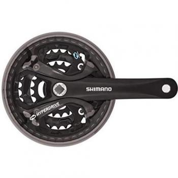SHIMANO Fc-m361 Guarnitura, Unisex Adulto, Nero/Grigio, 36/26 Denti