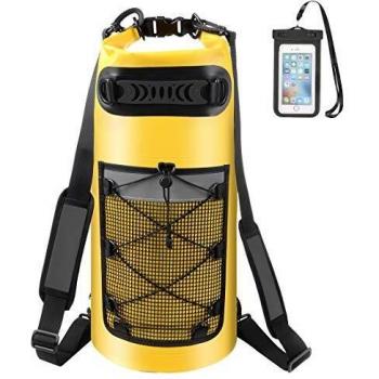 ALEENUN Nuevo Bolsas Estancas, Bolsa Seca Impermeable con Caja de Teléfono Impermeable Gratis, Correa Ajustable Playa, Viaje, Nadar, Deportes acuáticos,10L/20/30L.