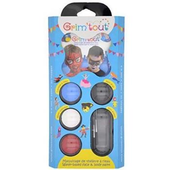 Set Completo de Maquillaje para Niños - Superhéroes - 4 Colores - Sin Perfume