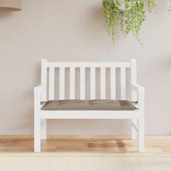 Cojín de Banco Tortera 110x50x7 cm Tela Oxford Gris Taupé