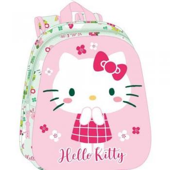 Mochila infantil 3D Hello Kitty con diseño de la famosa gatita japonesa