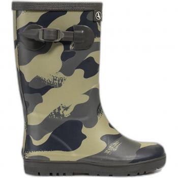 Aigle Woody-Pop PT 2 Children's Rain Boots - Camouflage Khaki
