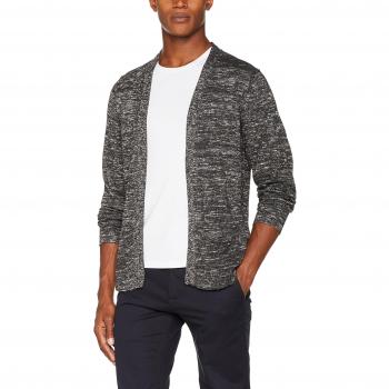 JACK & JONES Jorjoel Knit Cardigan, Chaqueta Punto para Hombre, Negro