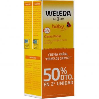 Duplo Crema Pañal Weleda - Pack Ahorro con 50% de Descuento en la Segunda Unidad, 75 ml + 75 ml