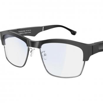 Gafas Inteligentes Deportivas Bluetooth Impermeables con Micrófono y Llamadas Manos Libres Anti-luz Azul