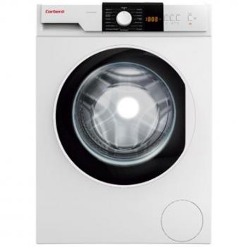 Corberó CLAV22712 Lavadora Gama Plus Carga Frontal, 7 Kgr, 1200 Rpm, Display LED, Color Blanco, 15 P., Inicio Diferido, Programa Antialérgico, ECOlógic, Lavado Rápido, Puerta Negra, E. Energética D
