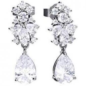 Pendientes colgante Diamonfire 6217191082 mujer Plata circonita