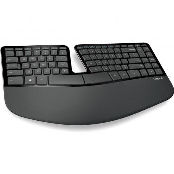 Teclado y Ratón Inalámbricos Ergonómicos Microsoft Sculpt Negro (Layout Italiano)
