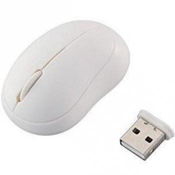 ELECOM 13118 - Ratón inalámbrico, blanco