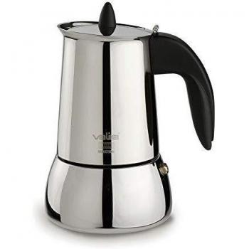 Valira Cafeteras - Cafetera Isabella de 4 tazas hecha en España, acero inoxidable, apta para inducción