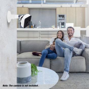Soporte de seguridad ajustable para cámara Zmodo/Funlux, montaje en pared o techo, color blanco