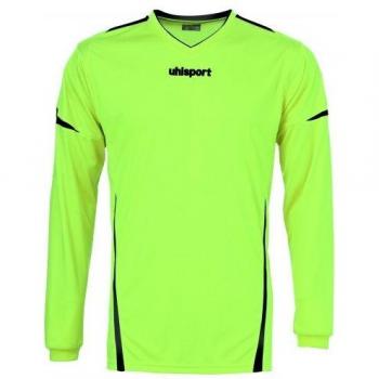 Uhlsport Camiseta Team Manga Larga, Todo el año, Unisex, Color Verde y Negro, tamaño XX-Large