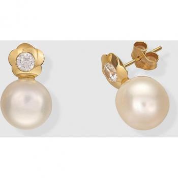 Pendientes de oro con perla natural en El Corte Inglés