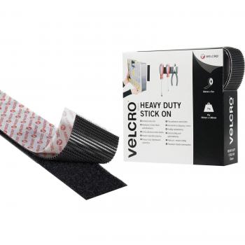 Cinta Adhesiva Velcro® Extra Fuerte 50mm x 5m Negro