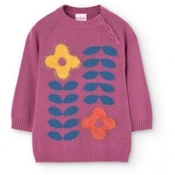 Vestido de Punto Tricotosa para Bebé Niña con Estampado Frontal Boboli