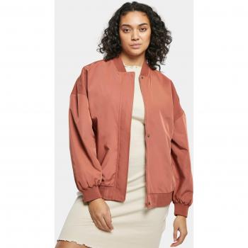 Recycled Oversized Light Bomber Jacket for Women in Terracotta 3XL