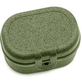 Koziol Pascal Mini, Breakfast Box, Lunch to go, Meal Prep, Organic Green, 96x70x52 mm