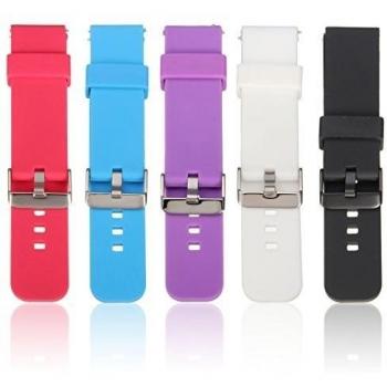 Banda de reloj de la correa de silicona deportivo Para Pebble Tiempo Samsung Galaxy R380 reloj Smart Watch