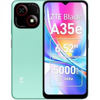 Smartphone ZTE Blade A35e 2GB/64GB Verde, Pantalla HD 6.52, Dual SIM, 4G, Batería de 5000 mAh