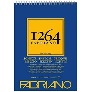 Honsell 19100637 Fabriano Schizzi 1264 - Bloc de dibujo con espiral