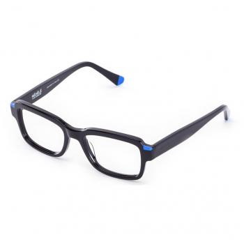 Rojasele 0220 A Gafas Recetadas para Hombre Negras con Armazones Negros y Lentes de 52 mm