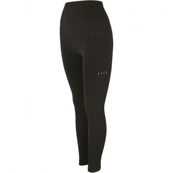 Leggins de mujer Sirsa Born Living Yoga con diseño sin costuras, bolsillos laterales y detalles en Ribs