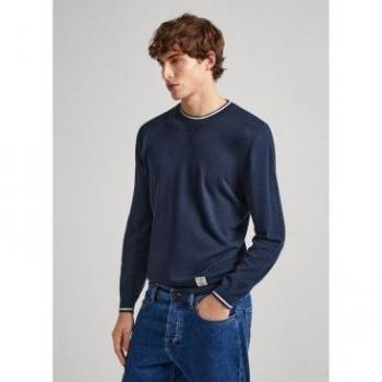 Jersey de Punto Cuello Tortuga Navy Mike de Pepe Jeans