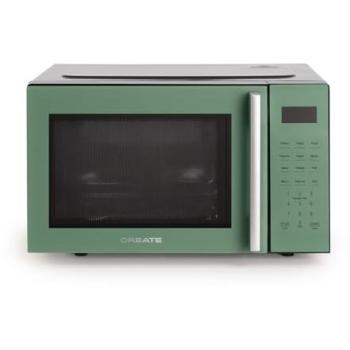 Microondas Studio 23L con Grill y Horno 1000W - 800W, Digital, Verde Salvia