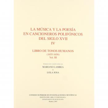 La música y la poesía en cancioneros polifónicos del siglo XVII. Libro de tonos humanos