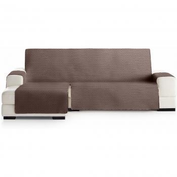 Eysa Oslo Funda, Poliéster, C/7 Marron-Vison, Chaise Longue 240cm. Válido para sofá Desde 250 a 300cm