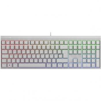 Teclado Gaming CHERRY MX 2.0S RGB USB QWERTZ Alemán Blanco con Interruptores Silent Red