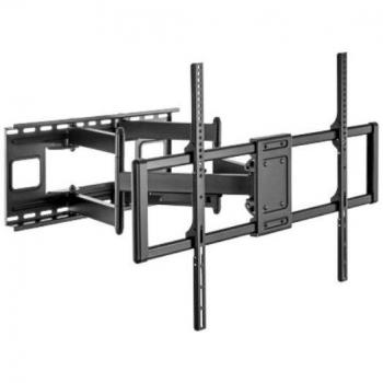Router Gembird WM-120ST-01, Negro, Soporte de Pared para TV 60-120, Movimiento Completo