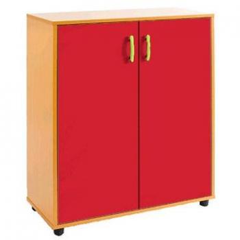 Tagar 731 2P3 Armario, Madera, Rojo, 64x34x38 cm