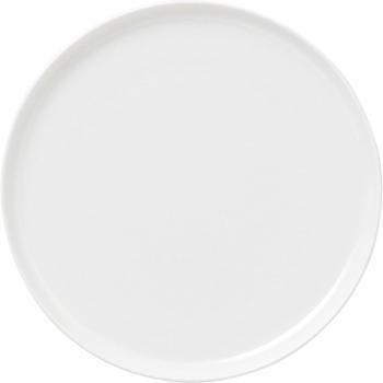 Plato llano Larson Room de porcelana blanca para servir en la mesa
