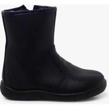 Botas de bebé niña de piel lavable lisas con cremallera