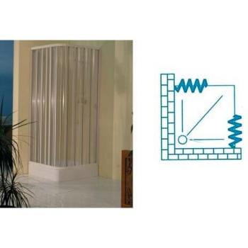 Mampara de ducha plegable Forte 80x60 cm en kit
