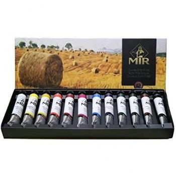 MIR Pack OLEOS Set con 12 Tubos de Pintura al óleo Campos. Gama de 12 Colores. Tubos de 20ml.