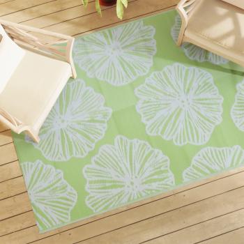 Alfombra de exterior verde 140x200 cm PP