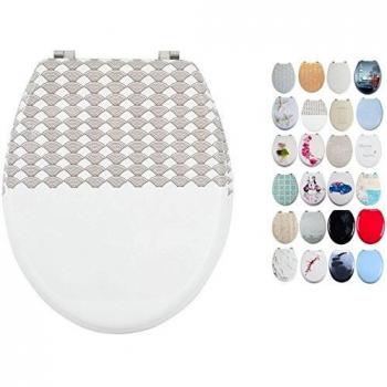 MSV Asiento WC, Madera, Blanco Bento, 42.5x36.5x3 cm, 64 Unidades