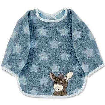 Sterntaler Babero con mangas Emmi, Tamaño: 46 x 73 x 1 cm, Azul