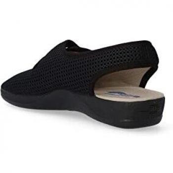 DEVALVERDE Zapatilla de casa cómoda Mujer Val 1185 Negro - 41, Negro