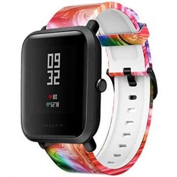 ibasenice Correa para amazfit bip Youth - Correa de Reloj de Pulsera smartwatch Duradera Correa de Repuesto de Reloj de Silicona para Reloj Inteligente amazfit bip Youth