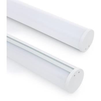 Perfil de Aluminio Colgante Redondo 2m para Tira LED hasta 22 mm Blanco Traslúcido