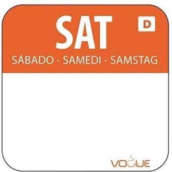 Dissolvable Food Rotation Labels Saturday