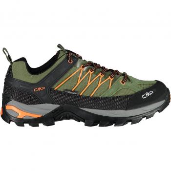 CMP Rigel Low Waterproof Hiking Shoes - Green/Orange