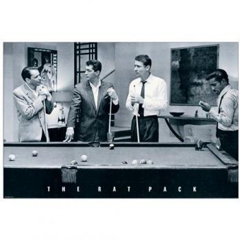 Artopweb Panel Decorativo con Diseño The Rat Pack, Madera, Multicolor, 90x1.8x60 cm